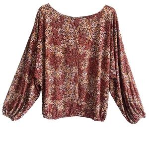 DayTrip Mauve Multicolor Floral Dolman Sleeve Blouse from The Buckle